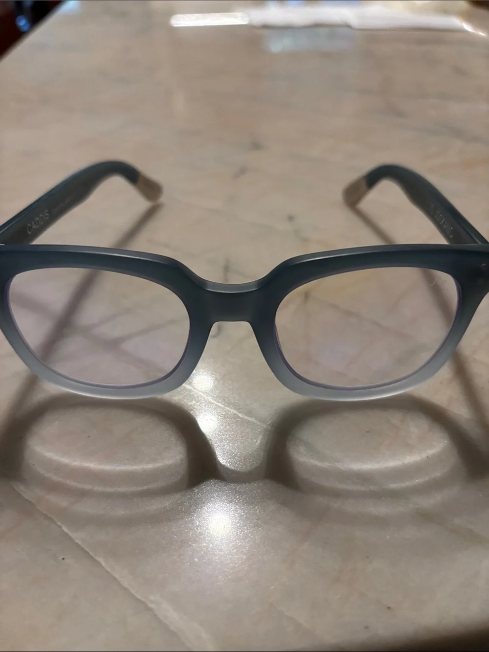 Caddis Women's Glasses in light blue gradient to grey